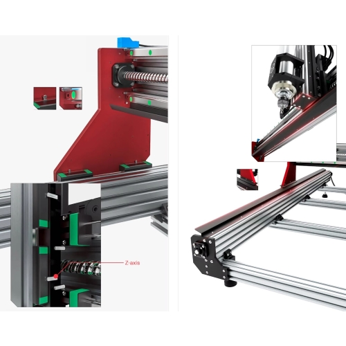 Freza CNC 1515 masina de gravat 1500x1500mm 2.2kW + accesorii